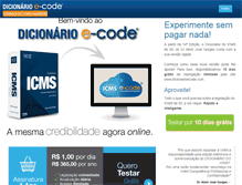 Tablet Screenshot of dicionarioecode.com